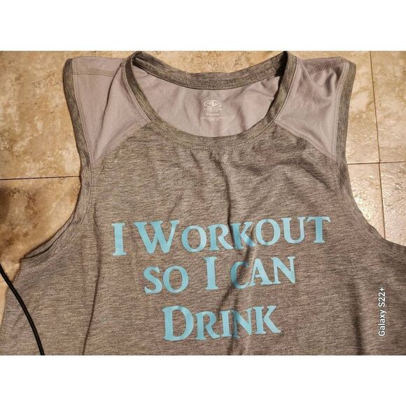 E6 Athletic Works graphic activewear tank - Picture 3 of 6